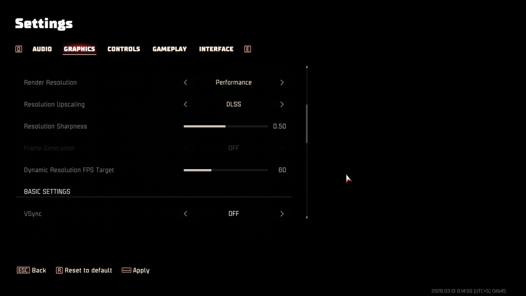 Toxic Commando graphics settings