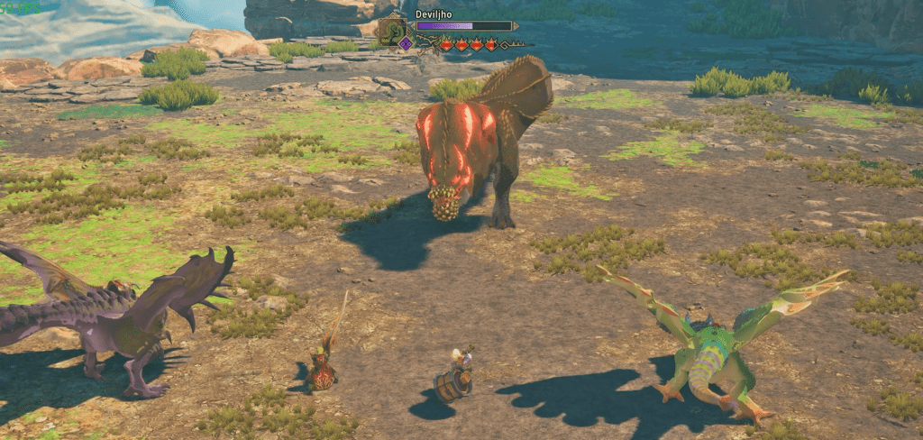 Deviljho fighting against other players
