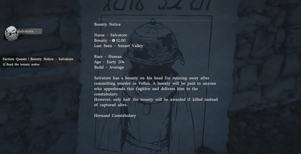 Salvatore bounty poster