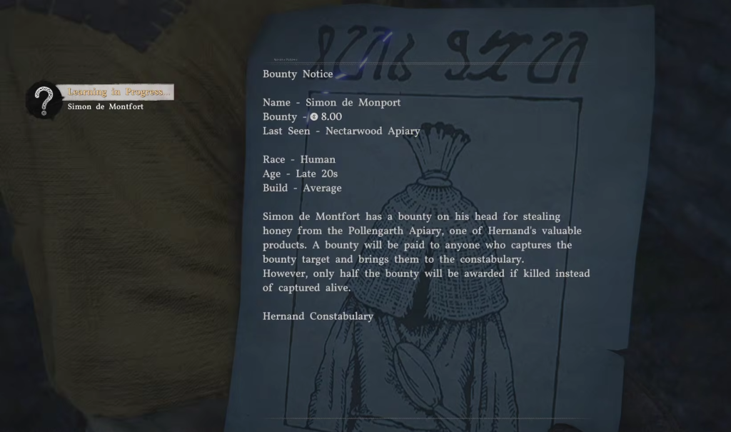 Simon de Montfort bounty poster