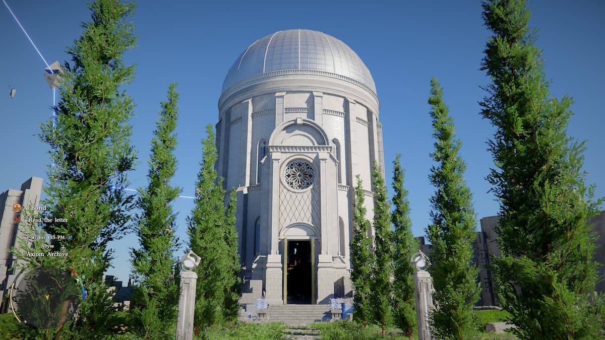 Axiom Archive on an Abyss island in Crimson Desert.