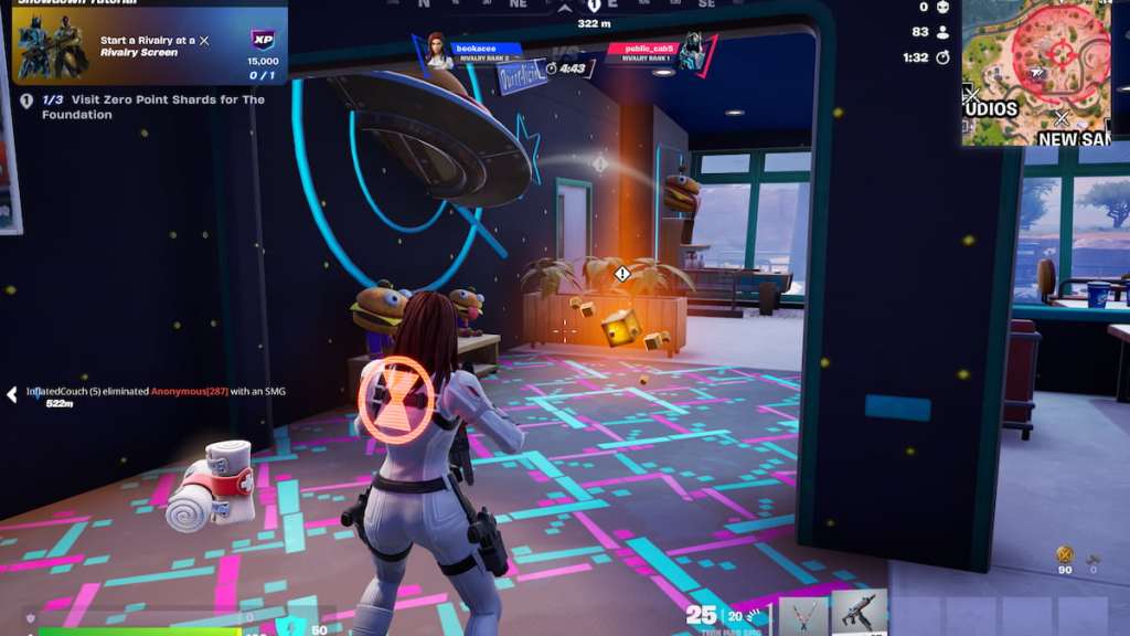 chaos cube marked by diamond icon in fortnite