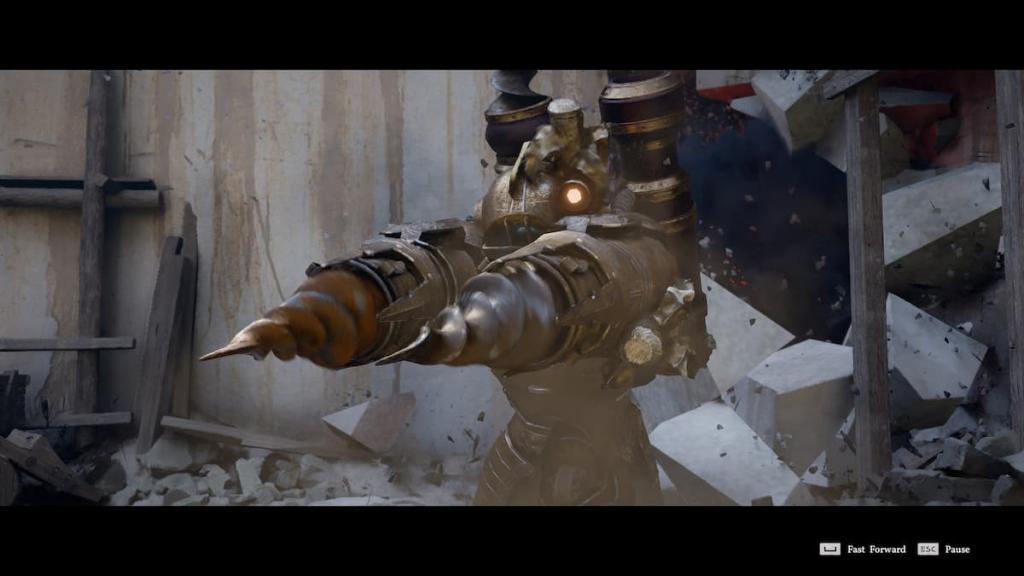 The Excavatron boss in Karin Quarry in Crimson Desert. 