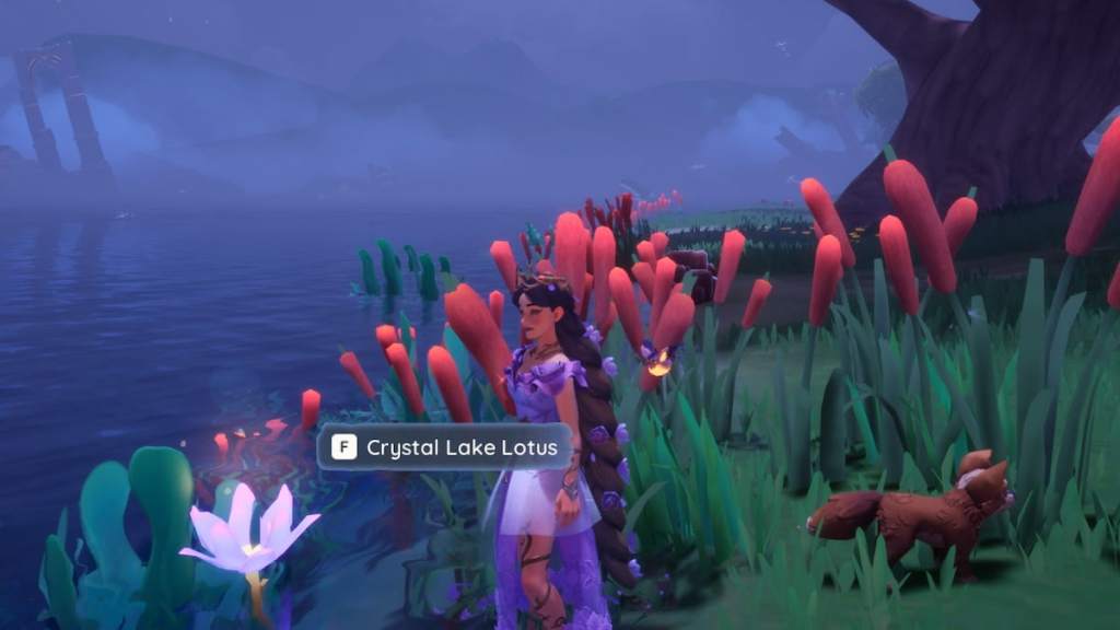 Foraging a flower in palia