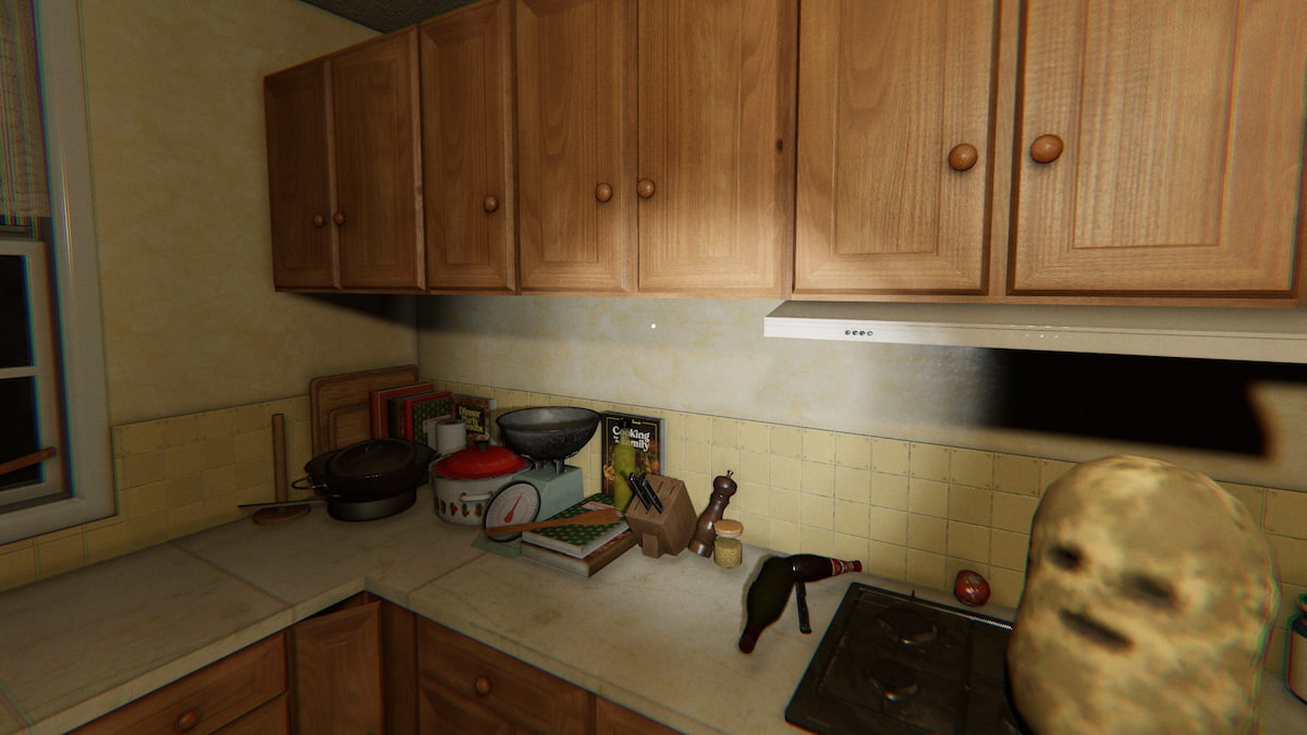 Holding potato in kitchen in phasmophobia