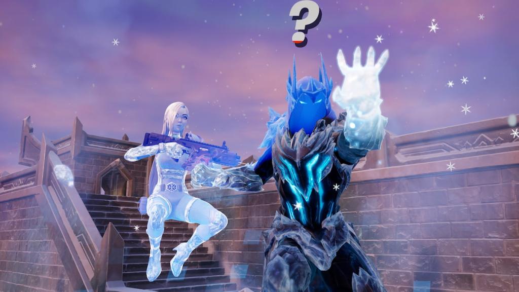 Ice king boss and his sidekick in fortnite