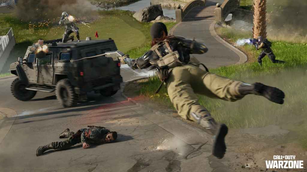 Black Ops Royale Grappling Hook on a car