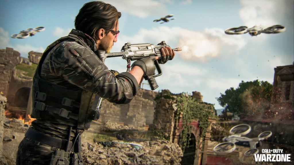 Black Ops Royale shooting at a drone