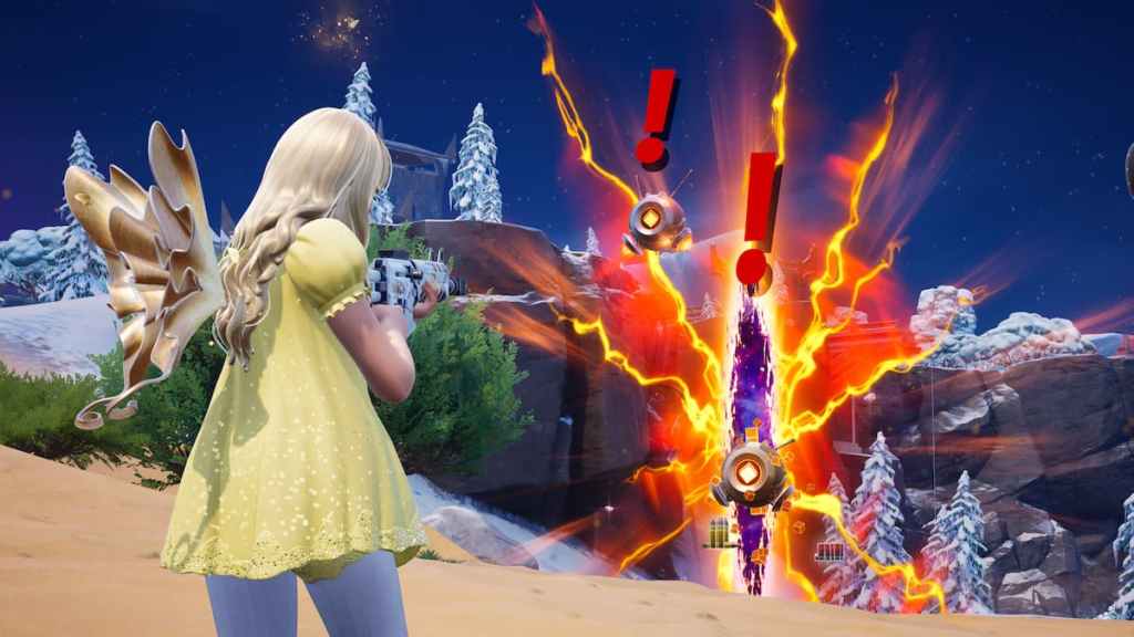 shooting at rift anomaly in fortnite
