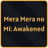 Mera Mera no Mi: Awakened Devil Fruit from Fruit Piece Incremental Roblox experience.