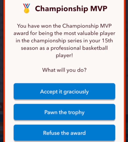 MVP award in bitlife