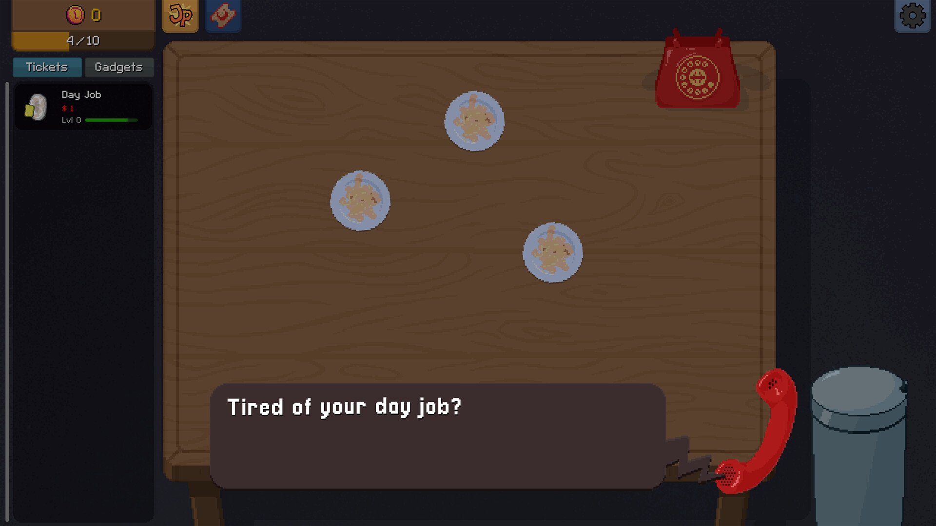 Rolling tickets in Scritchy Scratchy