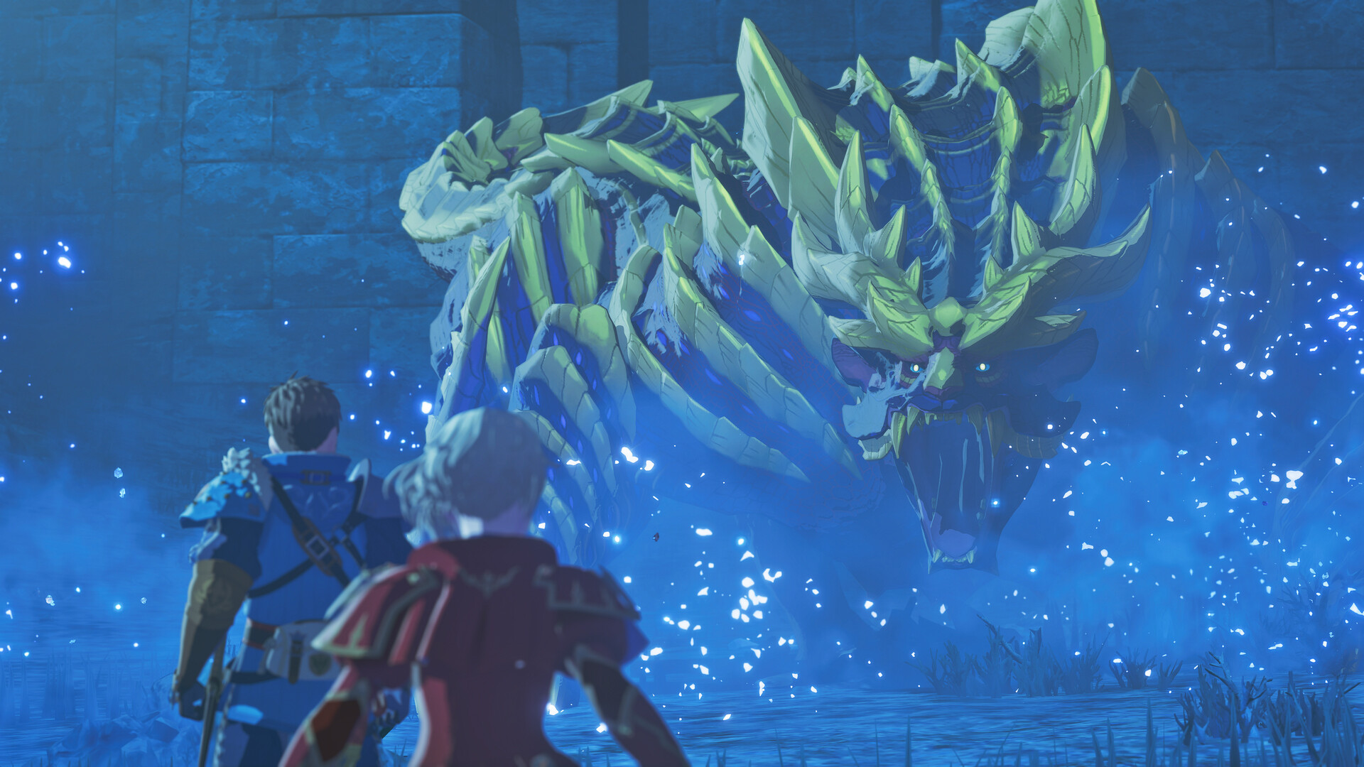 An Elder Dragon in Monster Hunter Stories 3
