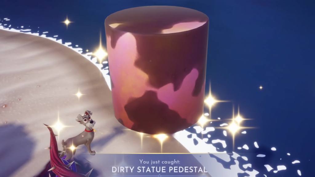 Dirty Statue Pedestal in disney dreamlight valley