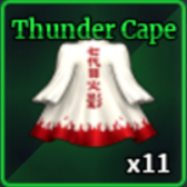 Thunder Cape Cosmetic from Sailor Piece Roblox experience.