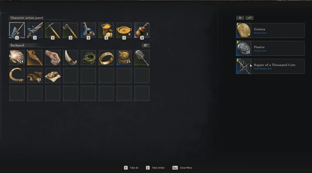Rapier of Thousand Cuts in Windrose