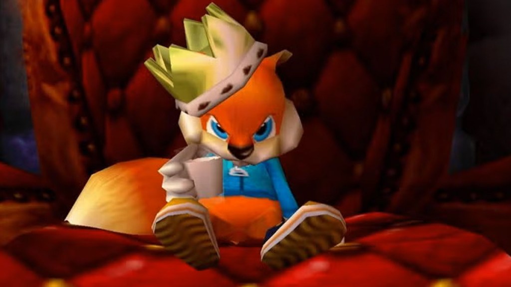 Conker wearing a nice crown