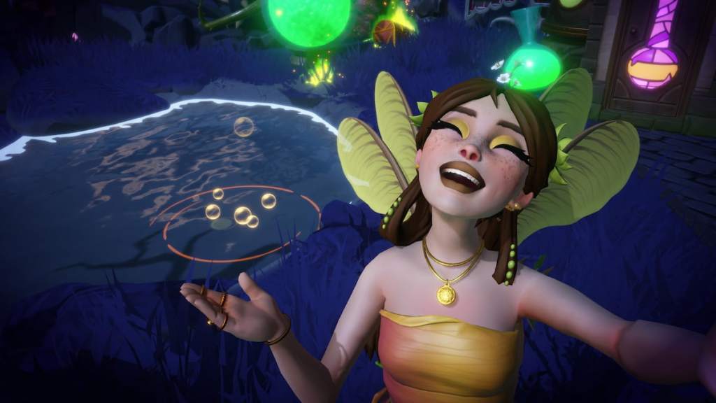 Gold ripple spot in disney dreamlight valley