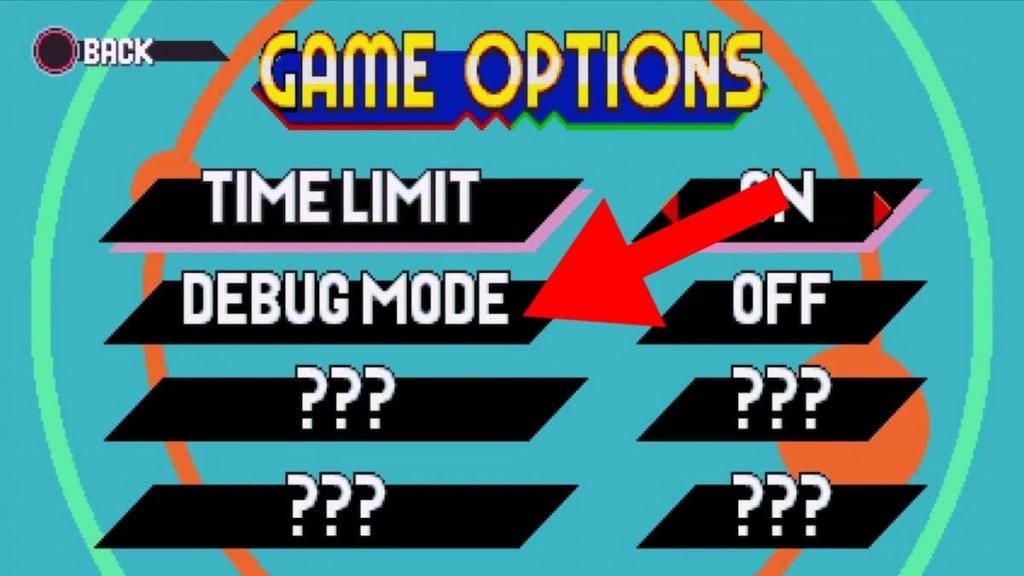 Sonic Mania Game Options
