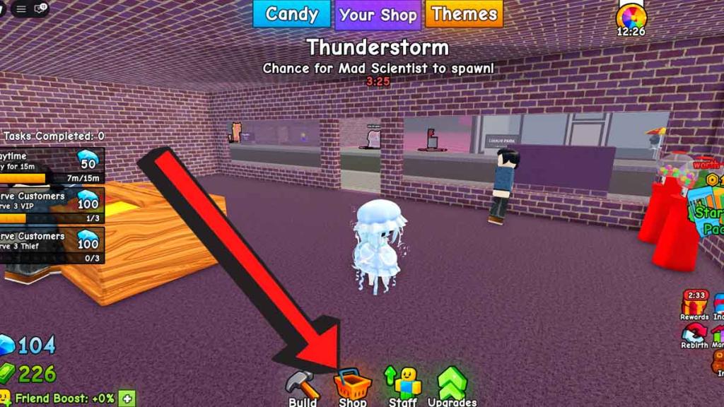 How To Redeem Build a Candy Shop Codes step one