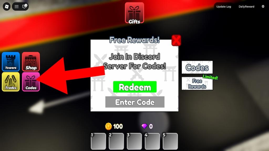 How to redeem Cursed Tower Defense codes.