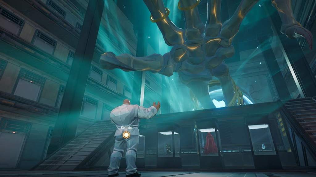 Kingpin standing in vault in marvel rivals