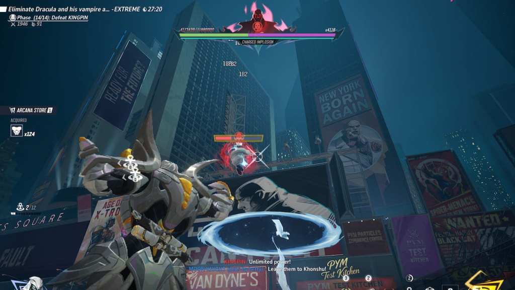 Fighting kingpin while he's in the air in marvel rivals