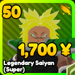 Legendary Saiyan unit from Re: Rangers X Roblox experience.