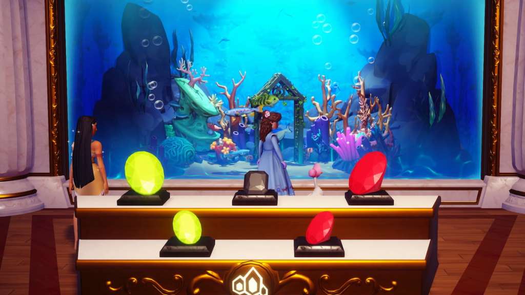 Peaceful meadow aquarium complete in disney dreamlight valley