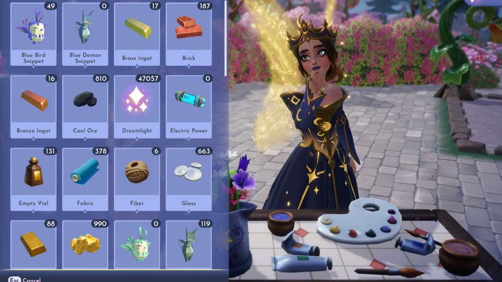 All refined items page in disney dreamlight valley