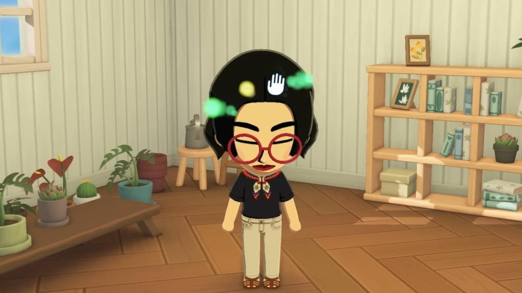 Rubbing a Miis head in tomodachi life living the dream