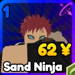 Sand Ninja unit from Re: Rangers X Roblox experience.