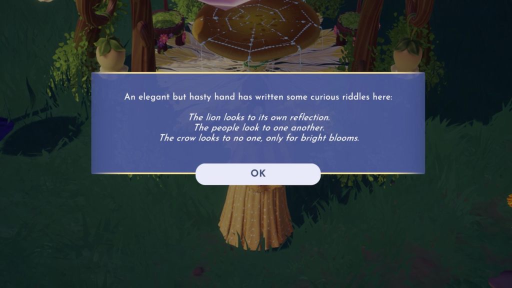 Rotating statues clues in disney dreamlight valley