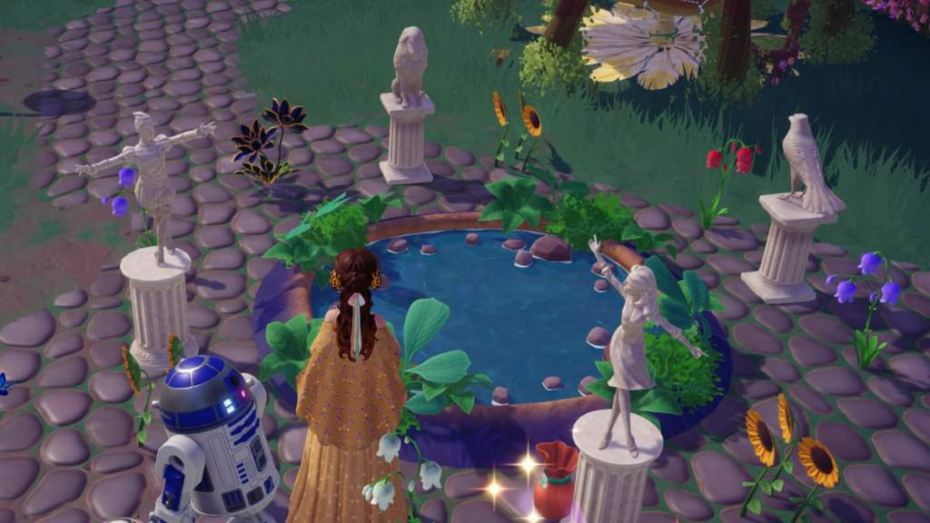 rotating statues solution in disney dreamlight valley