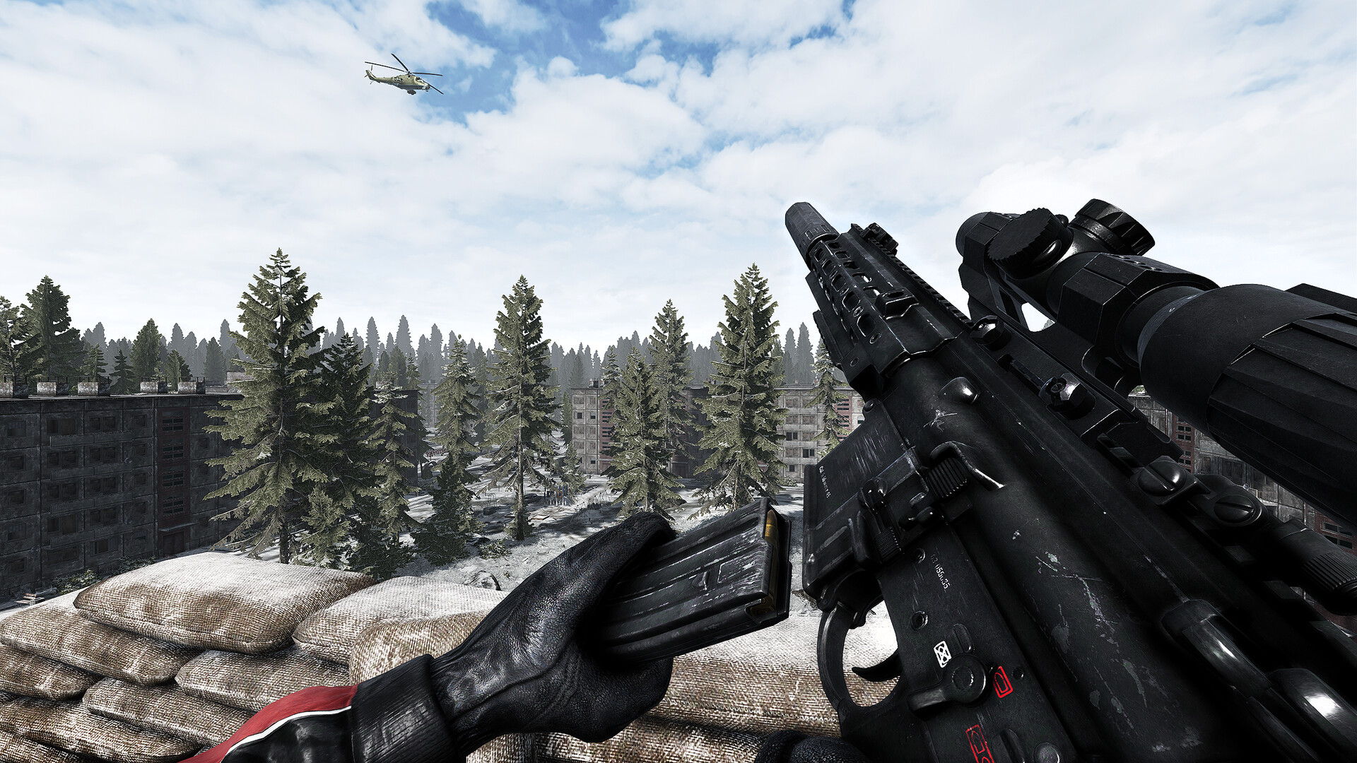 Aiming with the gun in Road to Vostok