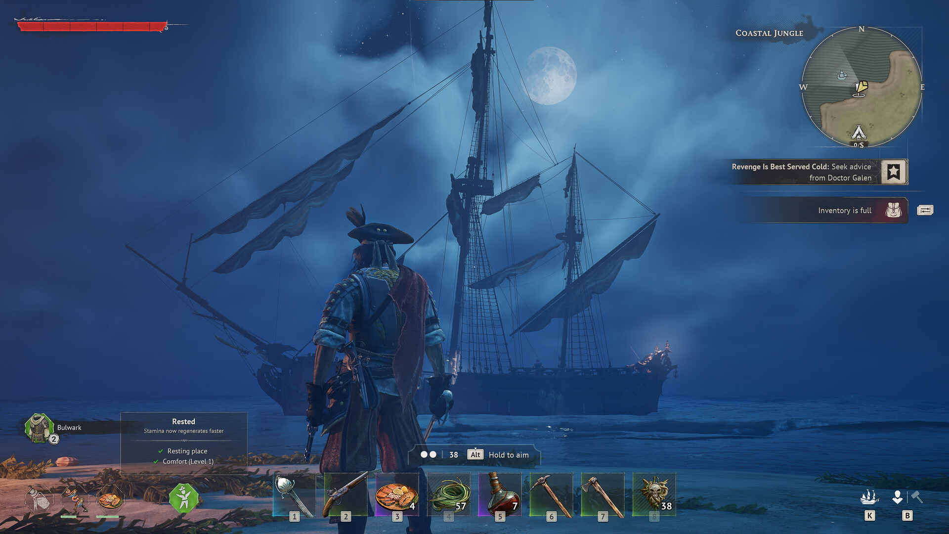 Observing a ship in WIndrose
