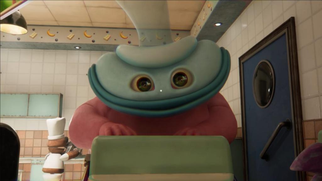 Close up of Binky's smiling face
